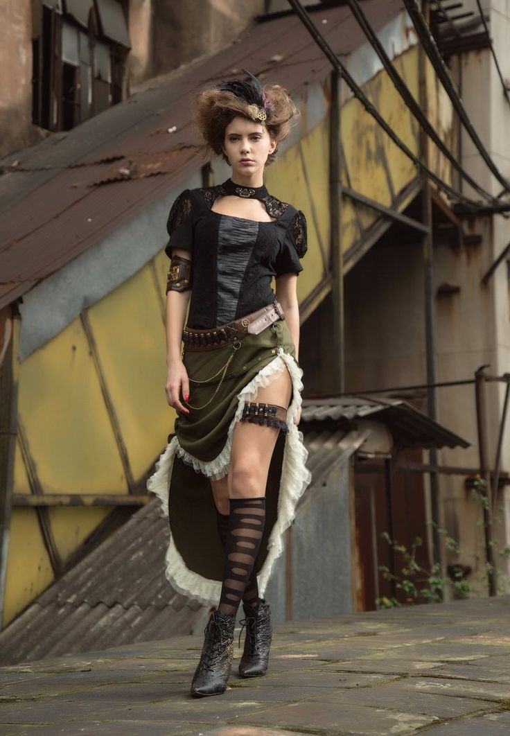 Green and Black Steampunk Rebel